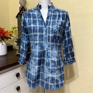 NWOT! Super Soft Plaid Oversized Pullover Top